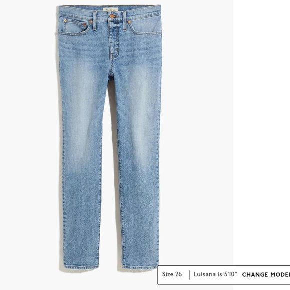 Madewell Tomboy Straight Jeans in Glover Wash - Size 25 - Picture 5 of 5